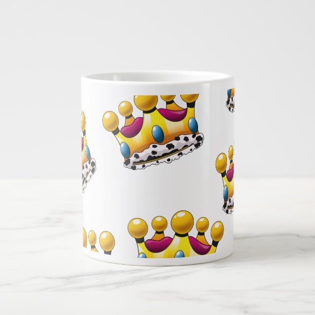 Caneca De Café Grande A Coroa do Rei (Frente)