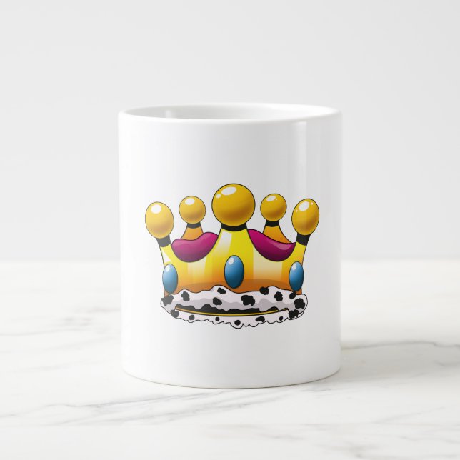 Caneca De Café Grande A Coroa do Rei (Frente)