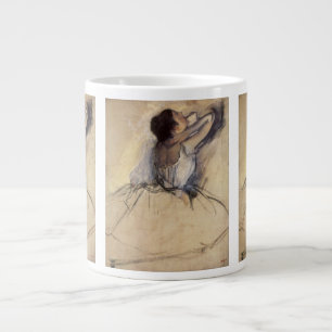 Caneca De Café Grande A Dançarina de Edgar Degas, Arte Vintage de Bailar