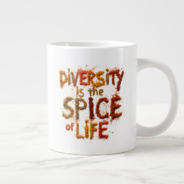 Caneca De Café Grande A Diversidade é o Tempero da Vida - Espaço Seguro