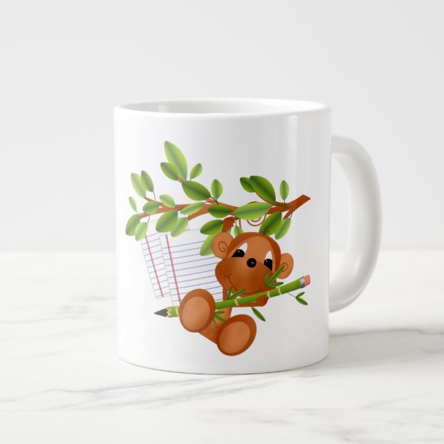 Caneca De Café Grande A escola é Legal - Jumbo Mug (Frente Esquerda)