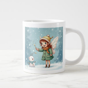 Caneca De Café Grande A fada de inverno Mugs