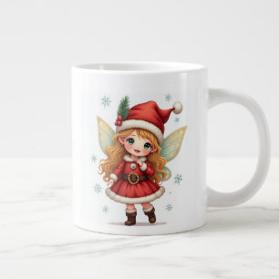 Caneca De Café Grande A fada de Natal Mugs
