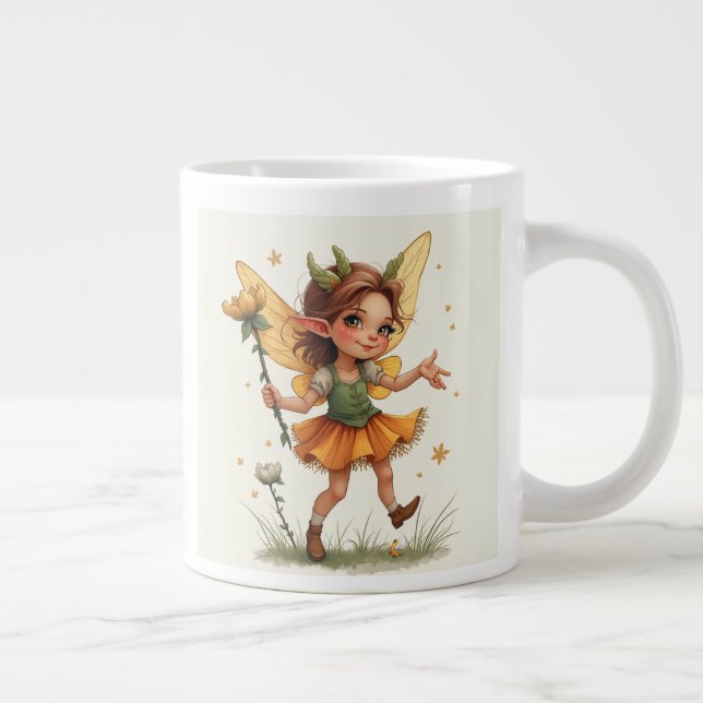 Caneca De Café Grande A fada engraçada Mugs (Direita)