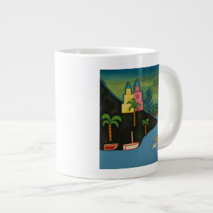 Caneca De Café Grande A ilha vulcânica 2008