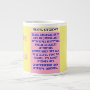 Caneca De Café Grande A importância das palavras cor-de-rosa