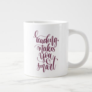 Caneca De Café Grande A leitura o torna inteligente