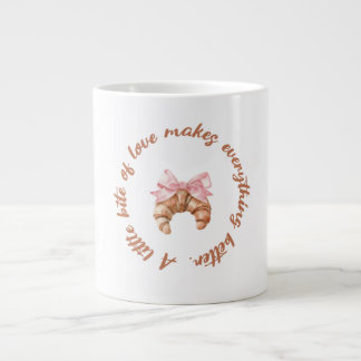 Caneca De Café Grande A Little Bite of Love | Cute Girly Mug 