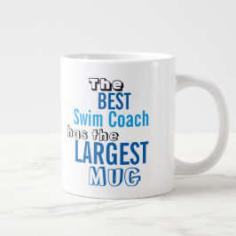 Caneca De Café Grande A melhor NATAÇÃO engraçada, coach, grande coquetel