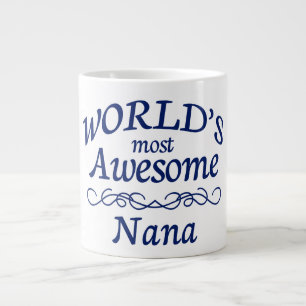 Caneca De Café Grande A Nana mais incrível do mundo