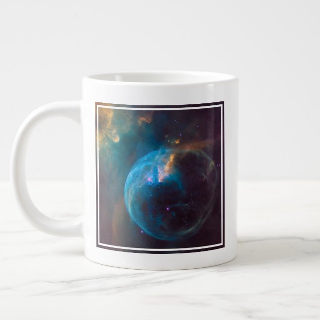 Caneca De Café Grande A Nebulosa Bubble, Ngc 7635. (Esquerda)