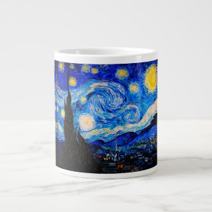 Caneca De Café Grande A Noite Estrelada de Vincent Van Gogh