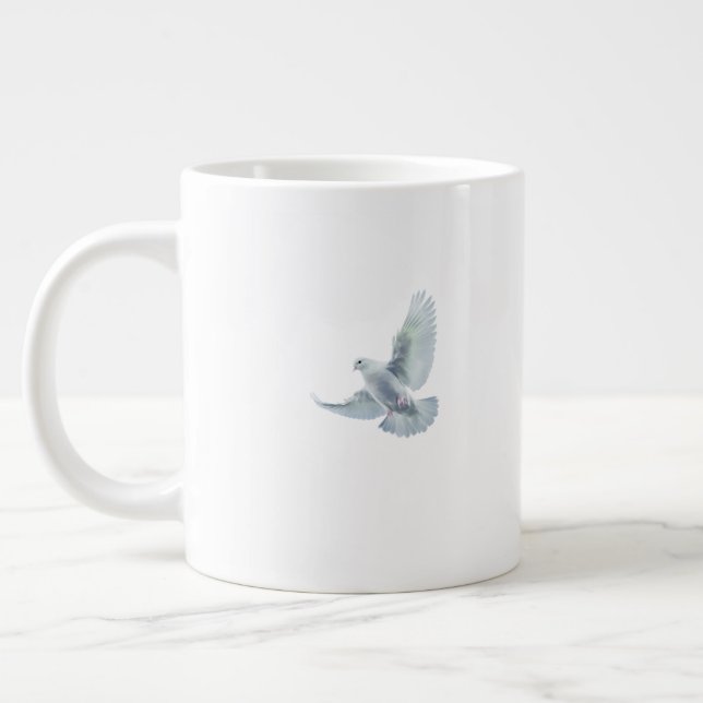 Caneca De Café Grande A Pomba da paz (Esquerda)