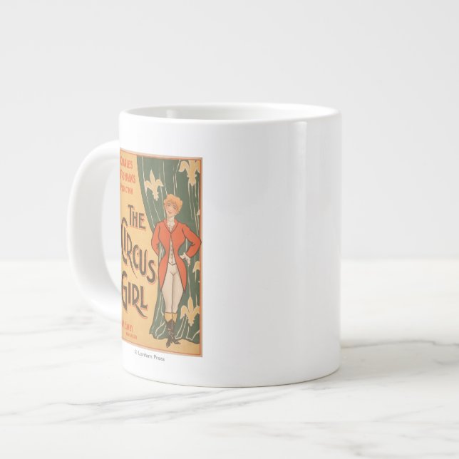 Caneca De Café Grande A Poster de Teatral da Garota do Circo #1 (Frente Esquerda)