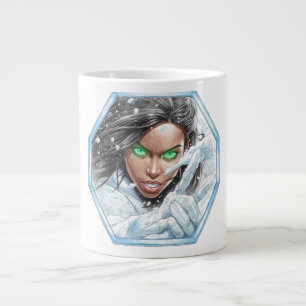 Caneca De Café Grande A Rainha do Gelo Mostra um Sinal de Paz Saudação