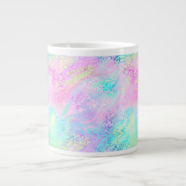 Caneca De Café Grande A Série Leopardo Iridescente Design 10