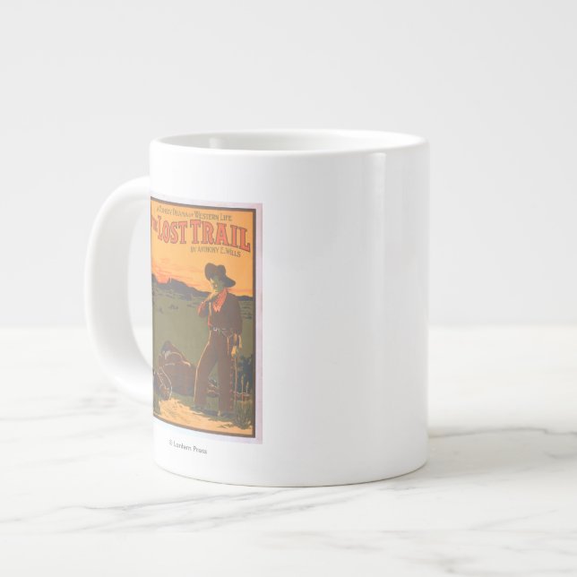 Caneca De Café Grande A trilha perdida - o drama da comédia da vida ocid (Frente Esquerda)