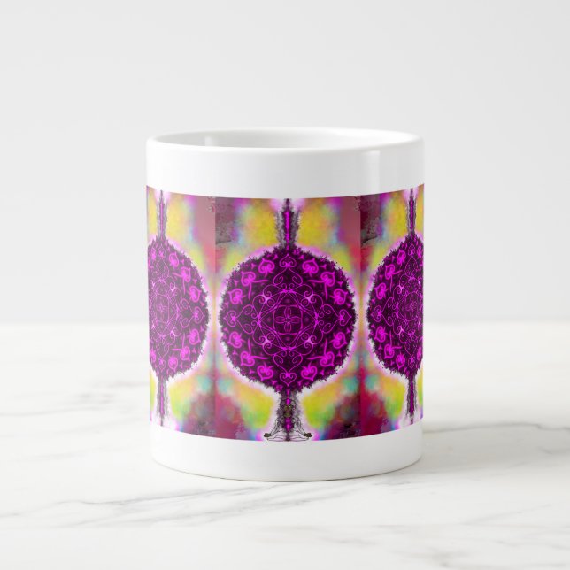 Caneca De Café Grande A vibração da luz (Frente)