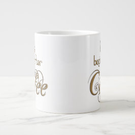 Caneca De Café Grande A vida começa após o café