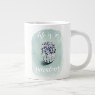 Caneca De Café Grande A vida é bem-sucedida