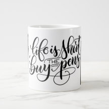 A vida é curta, comprar as canetas - a letra