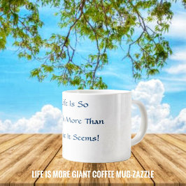 Caneca De Café Grande A Vida É Mais