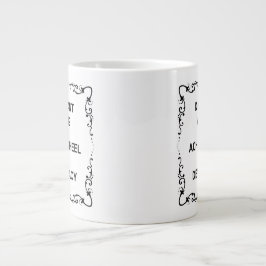 Caneca De Café Grande A votação ignorante é o calcanhar de Aquiles da de