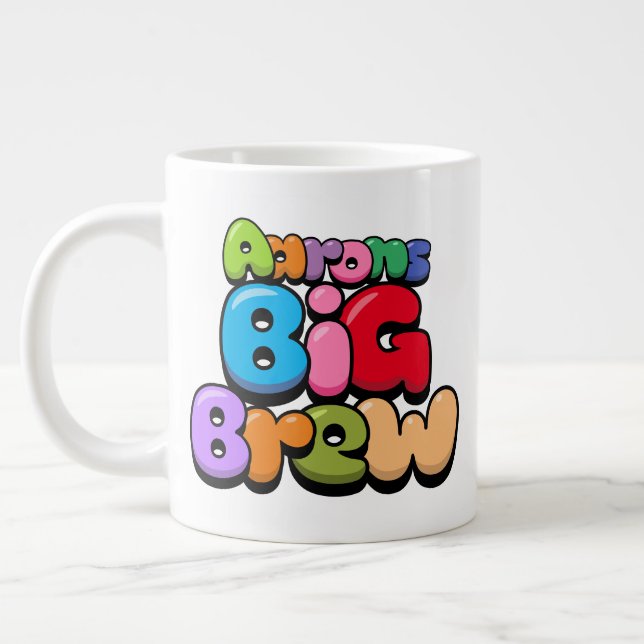 Caneca De Café Grande Aarons Big Brew Giant Coffee Mug (Esquerda)