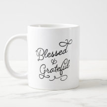 Abençoada e Grateful Mug (20oz)