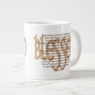 Caneca De Café Grande Abençoado - Beatitudes