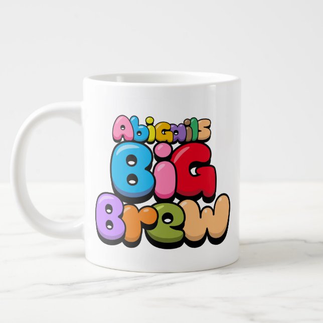 Caneca De Café Grande Abigail's Big Brew Giant Coffee Mug (Esquerda)
