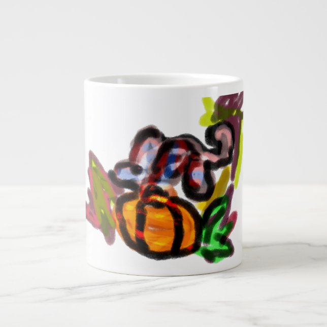 Caneca De Café Grande Abóbora do rato (Frente)