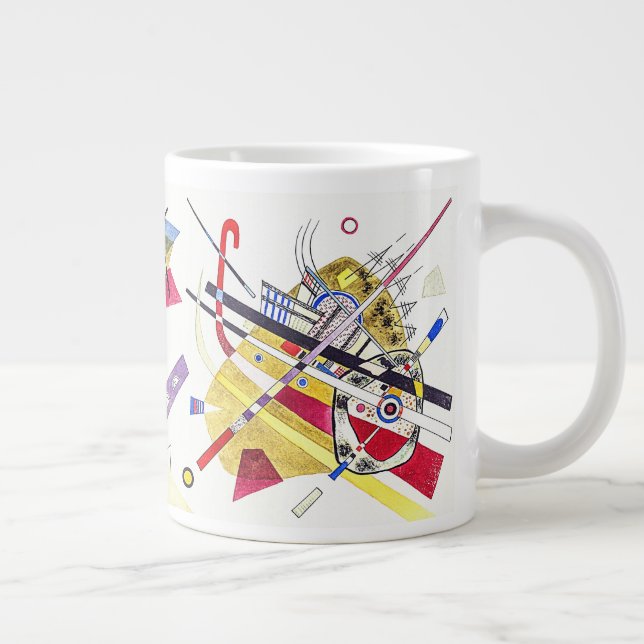 Caneca De Café Grande Abstração impressionante - Kandinsky (Direita)