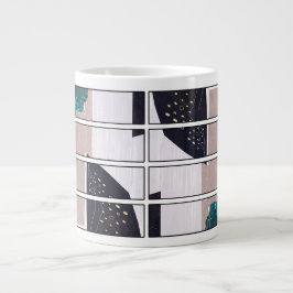 Caneca De Café Grande Abstract Mug Design