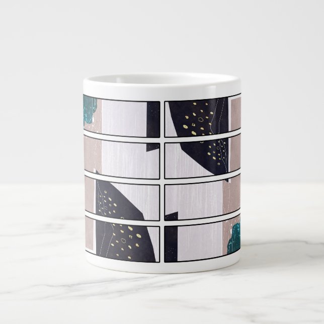 Caneca De Café Grande Abstract Mug Design (Frente)