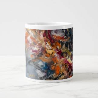 Caneca De Café Grande Abstrato
