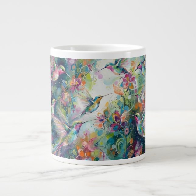 Caneca De Café Grande Abstrato (Frente)