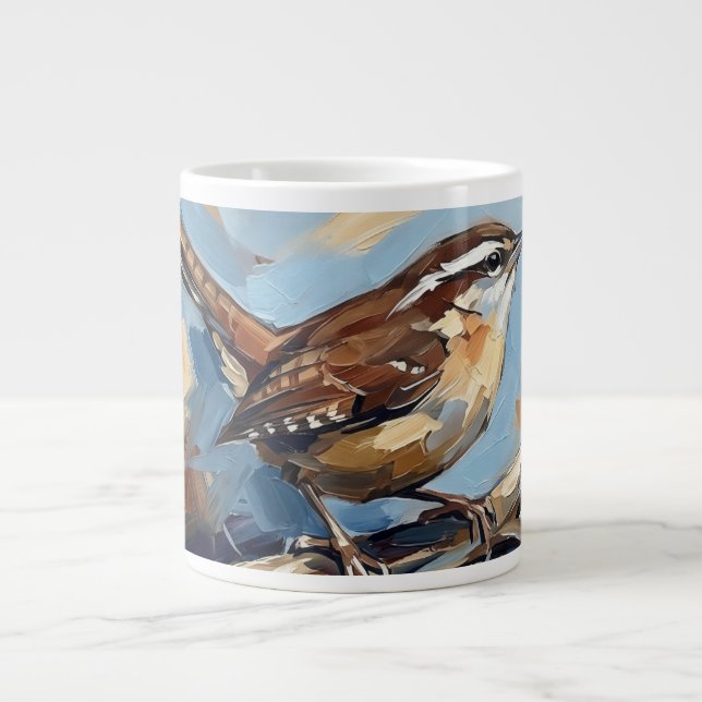Caneca De Café Grande Abstrato (Frente)