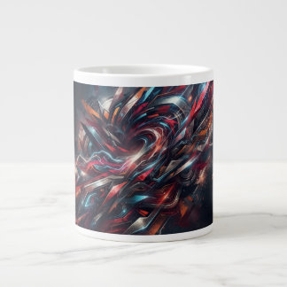 Caneca De Café Grande Abstrato