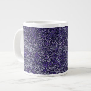 Caneca De Café Grande Abstrato de textura de metal roxo roxo escuro