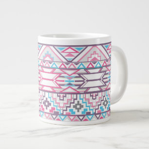 Caneca De Café Grande Abstrato Geométrico Aztec Padrão 3