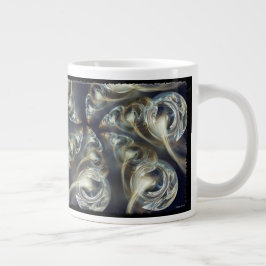Caneca De Café Grande Abstrato inicial