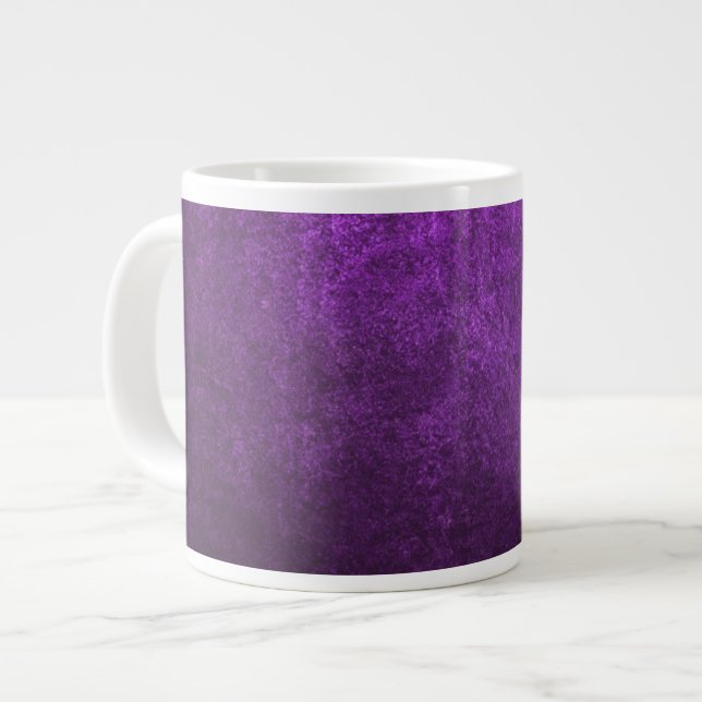 Caneca De Café Grande Abstrato Purple Background Ou Papel Com Brilho (Frente Esquerda)