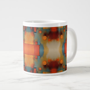 Caneca De Café Grande Abstrato Textural Art: conceituação da natureza —