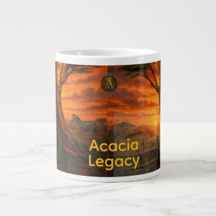 Caneca De Café Grande Acacia Legacy™ Sunset Horizon Vida Selvagem de L