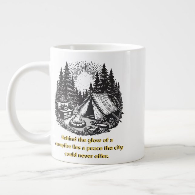Caneca De Café Grande Acampamento (Esquerda)