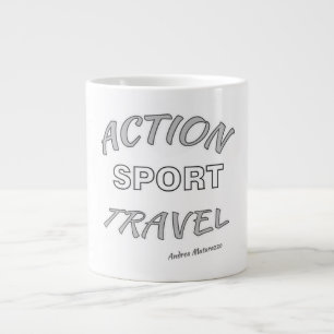 Caneca De Café Grande Ação Esporte Viagem
