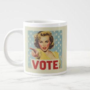 Caneca De Café Grande Ação Patriótica: Votação!
