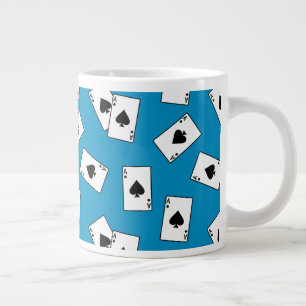 Caneca De Café Grande Ace Of Spades Poker Blackjack Casino Gamer