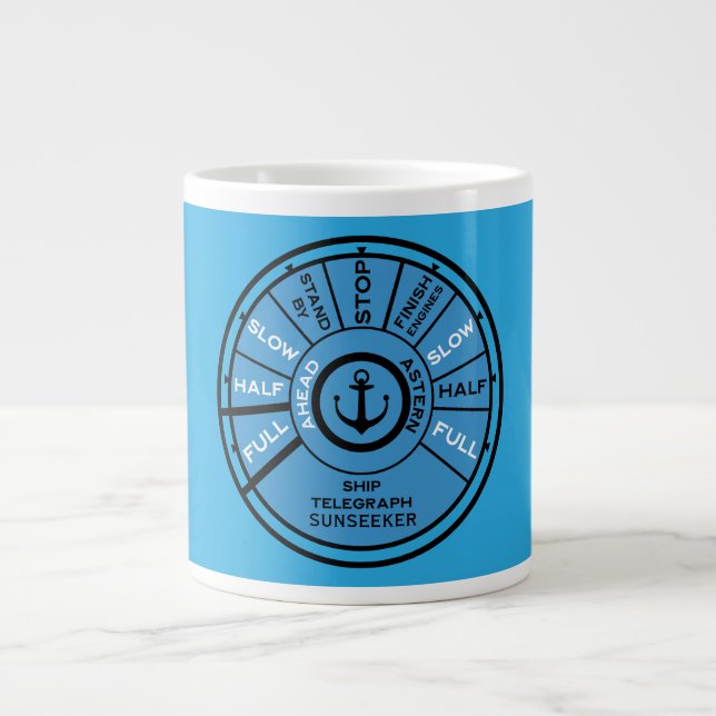 Caneca De Café Grande Acessório Personalizado para Marina de Iate (Frente)